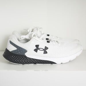Men's UA Under Armour Charged Rogue 3 White Black Shoes Sneakers US 10.5 EU 44.5